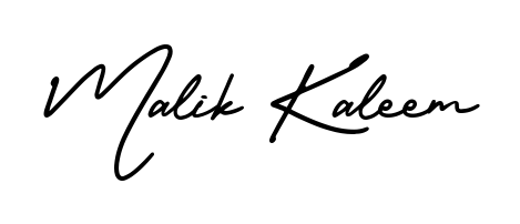 An effortless, minimalist signature concept for Malik Kaleem using AmerikaSignatureDemo-Regular design. Clean lines that look great on any document. Malik Kaleem signature style 3 images and pictures png