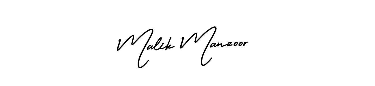 AmerikaSignatureDemo-Regular is a professional signature style that is perfect for those who want to add a touch of class to their signature. It is also a great choice for those who want to make their signature more unique. Get Malik Manzoor name to fancy signature for free. Malik Manzoor signature style 3 images and pictures png