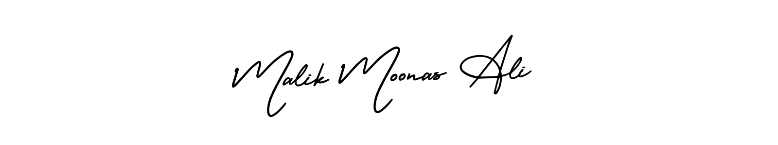 Also You can easily find your signature by using the search form. We will create Malik Moonas Ali name handwritten signature images for you free of cost using AmerikaSignatureDemo-Regular sign style. Malik Moonas Ali signature style 3 images and pictures png