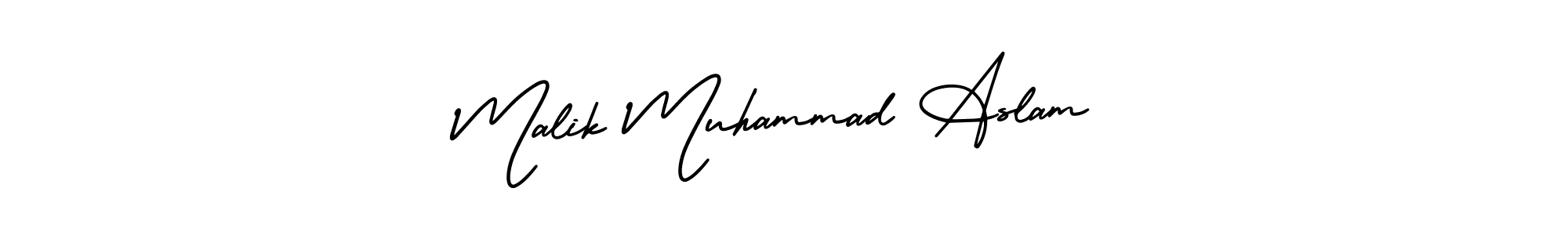 Also we have Malik Muhammad Aslam name is the best signature style. Create professional handwritten signature collection using AmerikaSignatureDemo-Regular autograph style. Malik Muhammad Aslam signature style 3 images and pictures png