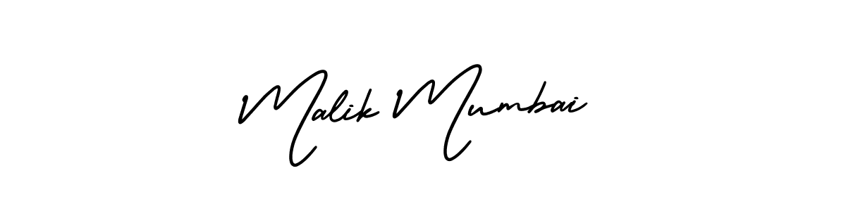 It looks lik you need a new signature style for name Malik Mumbai. Design unique handwritten (AmerikaSignatureDemo-Regular) signature with our free signature maker in just a few clicks. Malik Mumbai signature style 3 images and pictures png