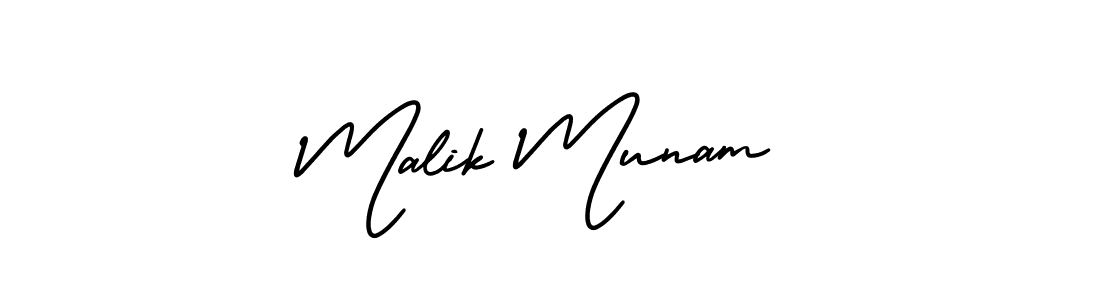 AmerikaSignatureDemo-Regular is a professional signature style that is perfect for those who want to add a touch of class to their signature. It is also a great choice for those who want to make their signature more unique. Get Malik Munam name to fancy signature for free. Malik Munam signature style 3 images and pictures png