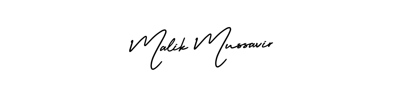 Malik Mussavir stylish signature style. Best Handwritten Sign (AmerikaSignatureDemo-Regular) for my name. Handwritten Signature Collection Ideas for my name Malik Mussavir. Malik Mussavir signature style 3 images and pictures png