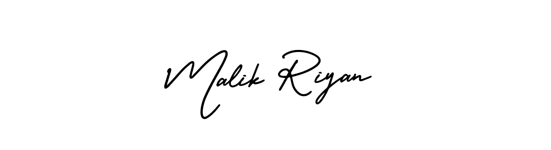 if you are searching for the best signature style for your name Malik Riyan. so please give up your signature search. here we have designed multiple signature styles  using AmerikaSignatureDemo-Regular. Malik Riyan signature style 3 images and pictures png