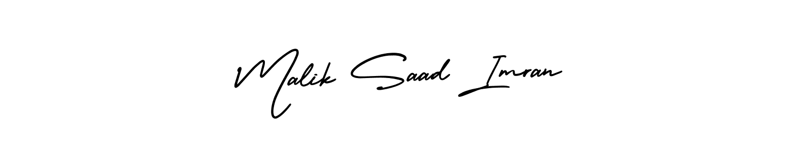 How to make Malik Saad Imran name signature. Use AmerikaSignatureDemo-Regular style for creating short signs online. This is the latest handwritten sign. Malik Saad Imran signature style 3 images and pictures png