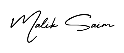 Explore multiple handwriting variations for Malik Saim including this stunning AmerikaSignatureDemo-Regular design. Free to use across all platforms. Malik Saim signature style 3 images and pictures png