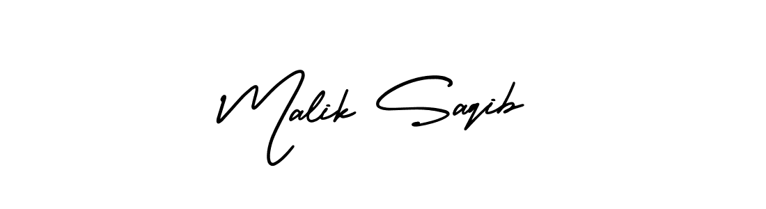 This is the best signature style for the Malik Saqib name. Also you like these signature font (AmerikaSignatureDemo-Regular). Mix name signature. Malik Saqib signature style 3 images and pictures png