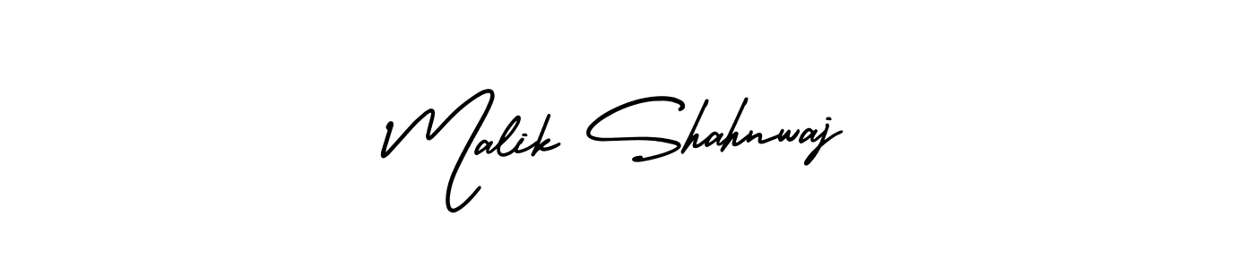 Make a beautiful signature design for name Malik Shahnwaj. With this signature (AmerikaSignatureDemo-Regular) style, you can create a handwritten signature for free. Malik Shahnwaj signature style 3 images and pictures png