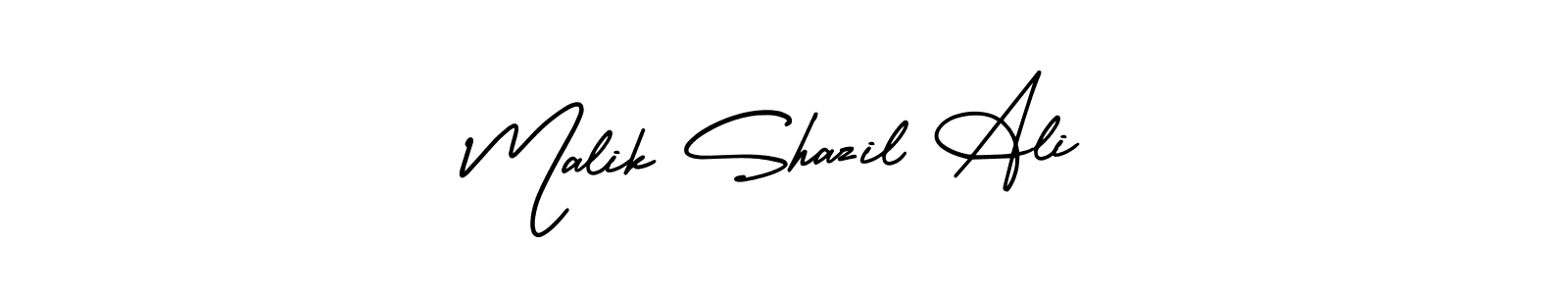 Create a beautiful signature design for name Malik Shazil Ali. With this signature (AmerikaSignatureDemo-Regular) fonts, you can make a handwritten signature for free. Malik Shazil Ali signature style 3 images and pictures png