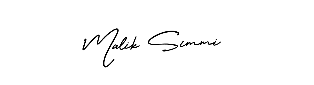 AmerikaSignatureDemo-Regular is a professional signature style that is perfect for those who want to add a touch of class to their signature. It is also a great choice for those who want to make their signature more unique. Get Malik Simmi name to fancy signature for free. Malik Simmi signature style 3 images and pictures png