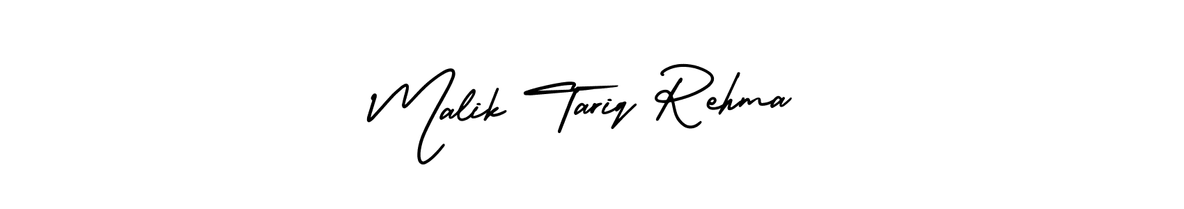 Create a beautiful signature design for name Malik Tariq Rehma. With this signature (AmerikaSignatureDemo-Regular) fonts, you can make a handwritten signature for free. Malik Tariq Rehma signature style 3 images and pictures png