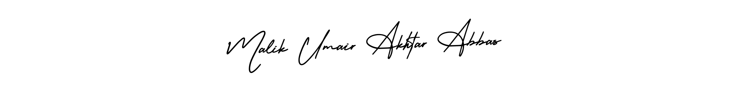 Make a beautiful signature design for name Malik Umair Akhtar Abbas. Use this online signature maker to create a handwritten signature for free. Malik Umair Akhtar Abbas signature style 3 images and pictures png