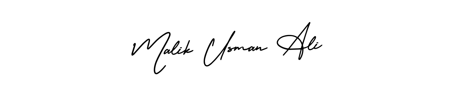 How to Draw Malik Usman Ali signature style? AmerikaSignatureDemo-Regular is a latest design signature styles for name Malik Usman Ali. Malik Usman Ali signature style 3 images and pictures png
