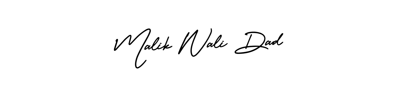 How to make Malik Wali Dad signature? AmerikaSignatureDemo-Regular is a professional autograph style. Create handwritten signature for Malik Wali Dad name. Malik Wali Dad signature style 3 images and pictures png