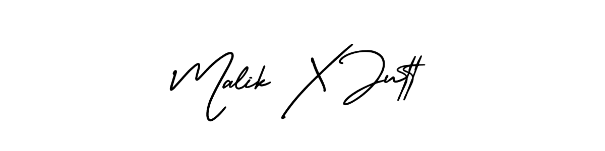 Make a beautiful signature design for name Malik X Jutt. With this signature (AmerikaSignatureDemo-Regular) style, you can create a handwritten signature for free. Malik X Jutt signature style 3 images and pictures png