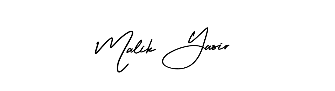 AmerikaSignatureDemo-Regular is a professional signature style that is perfect for those who want to add a touch of class to their signature. It is also a great choice for those who want to make their signature more unique. Get Malik Yasir name to fancy signature for free. Malik Yasir signature style 3 images and pictures png