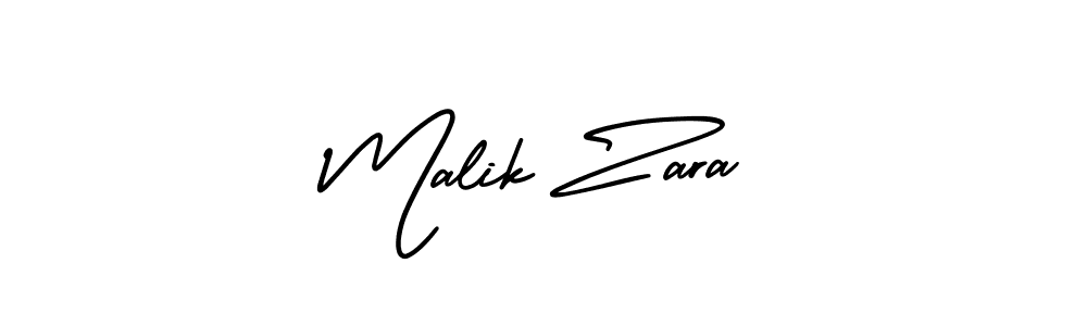 How to make Malik Zara signature? AmerikaSignatureDemo-Regular is a professional autograph style. Create handwritten signature for Malik Zara name. Malik Zara signature style 3 images and pictures png