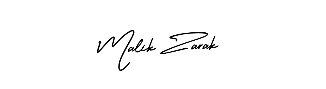 How to make Malik Zarak signature? AmerikaSignatureDemo-Regular is a professional autograph style. Create handwritten signature for Malik Zarak name. Malik Zarak signature style 3 images and pictures png