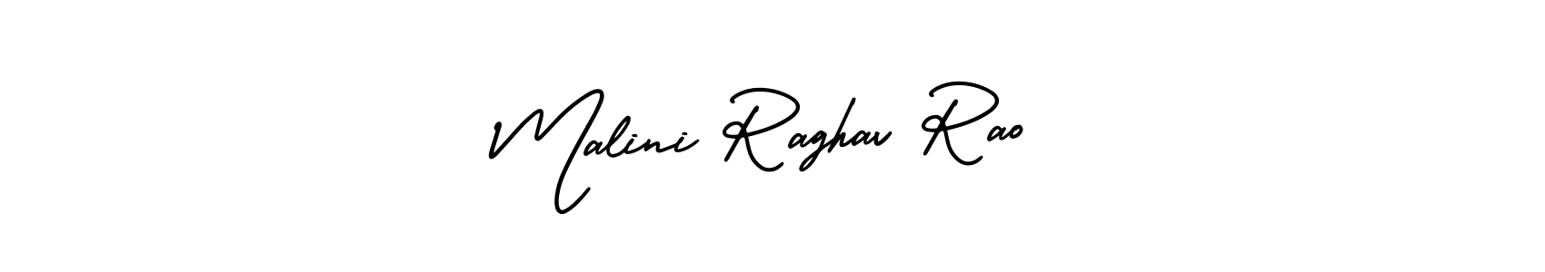 Create a beautiful signature design for name Malini Raghav Rao. With this signature (AmerikaSignatureDemo-Regular) fonts, you can make a handwritten signature for free. Malini Raghav Rao signature style 3 images and pictures png