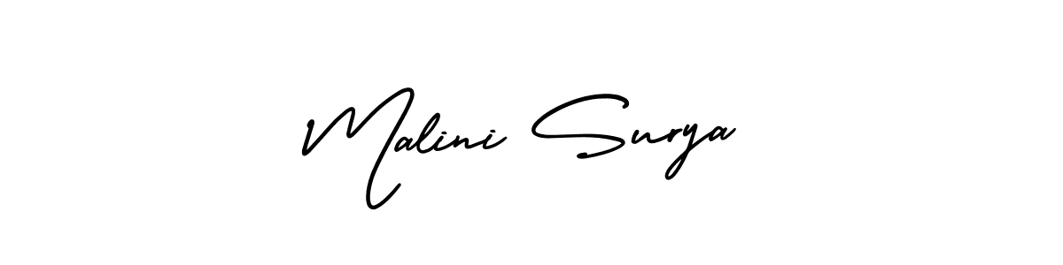 Similarly AmerikaSignatureDemo-Regular is the best handwritten signature design. Signature creator online .You can use it as an online autograph creator for name Malini Surya. Malini Surya signature style 3 images and pictures png
