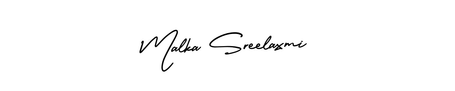 You can use this online signature creator to create a handwritten signature for the name Malka Sreelaxmi. This is the best online autograph maker. Malka Sreelaxmi signature style 3 images and pictures png