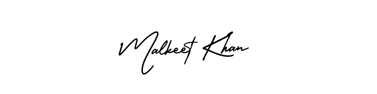 Make a beautiful signature design for name Malkeet Khan. With this signature (AmerikaSignatureDemo-Regular) style, you can create a handwritten signature for free. Malkeet Khan signature style 3 images and pictures png