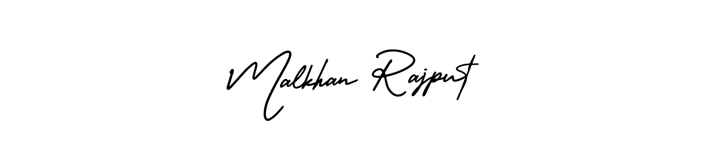 Malkhan Rajput stylish signature style. Best Handwritten Sign (AmerikaSignatureDemo-Regular) for my name. Handwritten Signature Collection Ideas for my name Malkhan Rajput. Malkhan Rajput signature style 3 images and pictures png