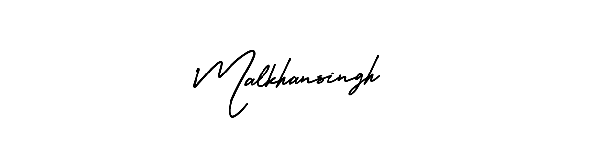 Malkhansingh stylish signature style. Best Handwritten Sign (AmerikaSignatureDemo-Regular) for my name. Handwritten Signature Collection Ideas for my name Malkhansingh. Malkhansingh signature style 3 images and pictures png