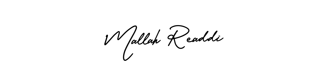 Make a beautiful signature design for name Mallah Readdi. With this signature (AmerikaSignatureDemo-Regular) style, you can create a handwritten signature for free. Mallah Readdi signature style 3 images and pictures png