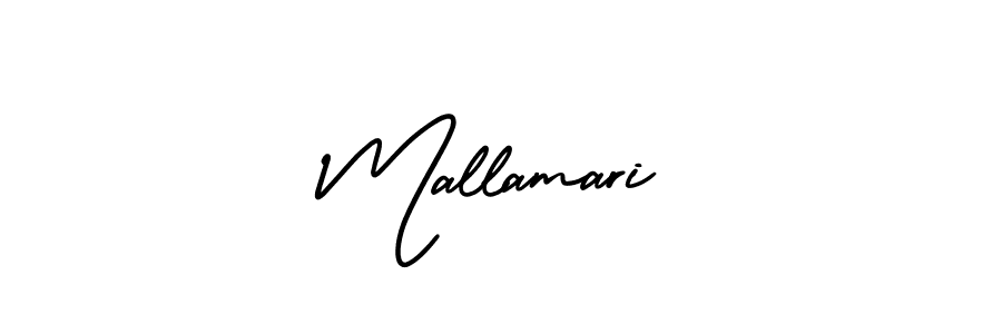 AmerikaSignatureDemo-Regular is a professional signature style that is perfect for those who want to add a touch of class to their signature. It is also a great choice for those who want to make their signature more unique. Get Mallamari name to fancy signature for free. Mallamari signature style 3 images and pictures png