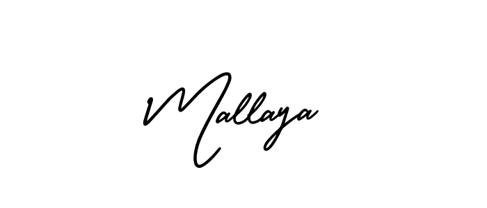 Best and Professional Signature Style for Mallaya. AmerikaSignatureDemo-Regular Best Signature Style Collection. Mallaya signature style 3 images and pictures png