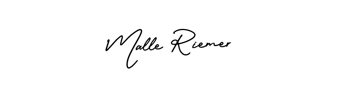 Use a signature maker to create a handwritten signature online. With this signature software, you can design (AmerikaSignatureDemo-Regular) your own signature for name Malle Riemer. Malle Riemer signature style 3 images and pictures png