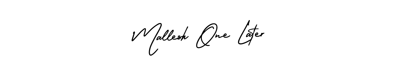Once you've used our free online signature maker to create your best signature AmerikaSignatureDemo-Regular style, it's time to enjoy all of the benefits that Mallesh One Later name signing documents. Mallesh One Later signature style 3 images and pictures png