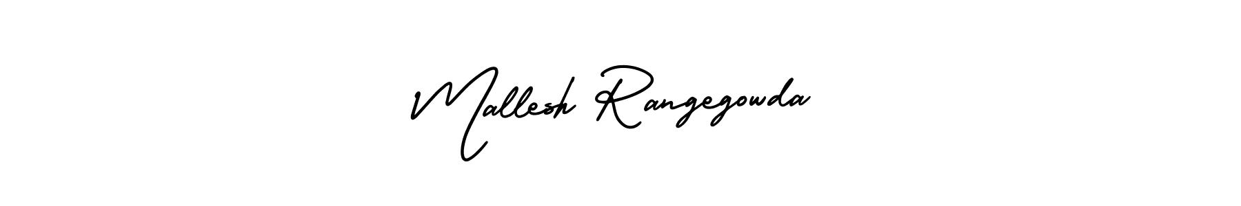 The best way (AmerikaSignatureDemo-Regular) to make a short signature is to pick only two or three words in your name. The name Mallesh Rangegowda include a total of six letters. For converting this name. Mallesh Rangegowda signature style 3 images and pictures png