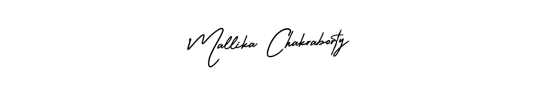 Also we have Mallika Chakraborty name is the best signature style. Create professional handwritten signature collection using AmerikaSignatureDemo-Regular autograph style. Mallika Chakraborty signature style 3 images and pictures png