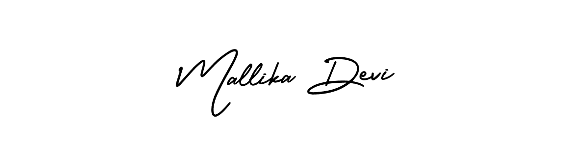 Design your own signature with our free online signature maker. With this signature software, you can create a handwritten (AmerikaSignatureDemo-Regular) signature for name Mallika Devi. Mallika Devi signature style 3 images and pictures png