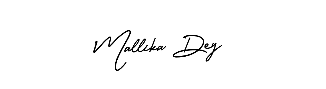 Create a beautiful signature design for name Mallika Dey. With this signature (AmerikaSignatureDemo-Regular) fonts, you can make a handwritten signature for free. Mallika Dey signature style 3 images and pictures png