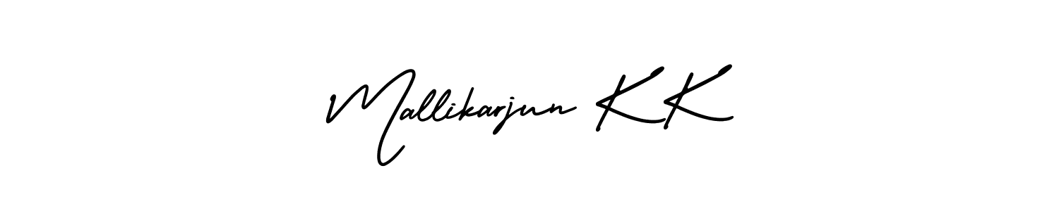 Design your own signature with our free online signature maker. With this signature software, you can create a handwritten (AmerikaSignatureDemo-Regular) signature for name Mallikarjun K K. Mallikarjun K K signature style 3 images and pictures png