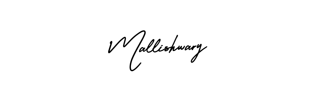 Create a beautiful signature design for name Mallishwary. With this signature (AmerikaSignatureDemo-Regular) fonts, you can make a handwritten signature for free. Mallishwary signature style 3 images and pictures png