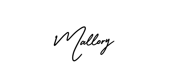 Make a beautiful signature design for name Mallory. With this signature (AmerikaSignatureDemo-Regular) style, you can create a handwritten signature for free. Mallory signature style 3 images and pictures png