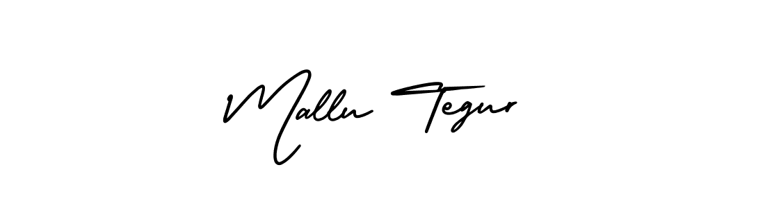 Make a beautiful signature design for name Mallu Tegur. With this signature (AmerikaSignatureDemo-Regular) style, you can create a handwritten signature for free. Mallu Tegur signature style 3 images and pictures png
