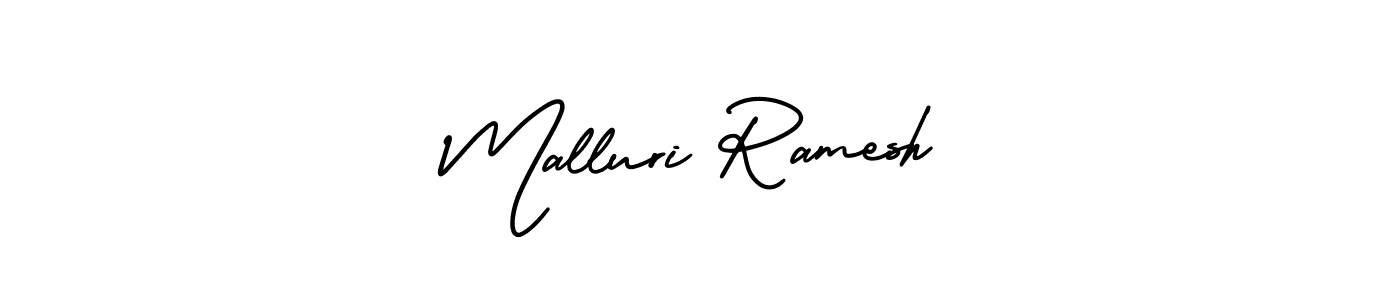 Also we have Malluri Ramesh name is the best signature style. Create professional handwritten signature collection using AmerikaSignatureDemo-Regular autograph style. Malluri Ramesh signature style 3 images and pictures png