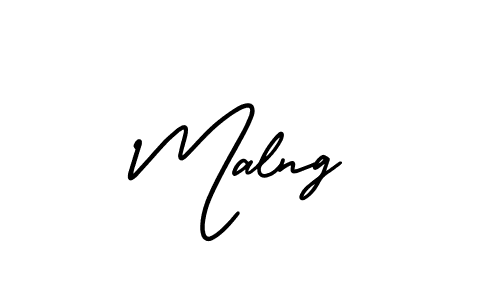 Design your own signature with our free online signature maker. With this signature software, you can create a handwritten (AmerikaSignatureDemo-Regular) signature for name Malng. Malng signature style 3 images and pictures png