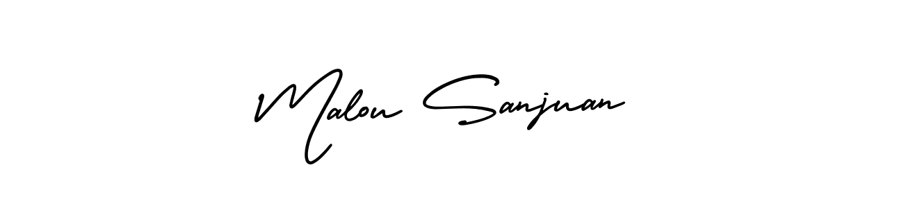 Also we have Malou Sanjuan name is the best signature style. Create professional handwritten signature collection using AmerikaSignatureDemo-Regular autograph style. Malou Sanjuan signature style 3 images and pictures png