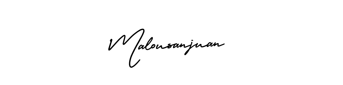 This is the best signature style for the Malousanjuan name. Also you like these signature font (AmerikaSignatureDemo-Regular). Mix name signature. Malousanjuan signature style 3 images and pictures png