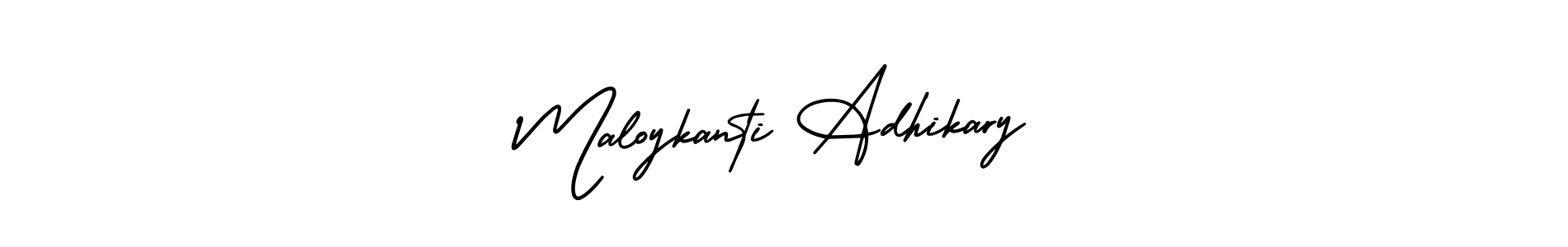 Create a beautiful signature design for name Maloykanti Adhikary. With this signature (AmerikaSignatureDemo-Regular) fonts, you can make a handwritten signature for free. Maloykanti Adhikary signature style 3 images and pictures png
