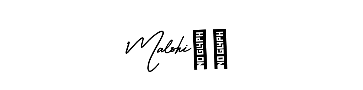 Design your own signature with our free online signature maker. With this signature software, you can create a handwritten (AmerikaSignatureDemo-Regular) signature for name Malshi✨️. Malshi✨️ signature style 3 images and pictures png