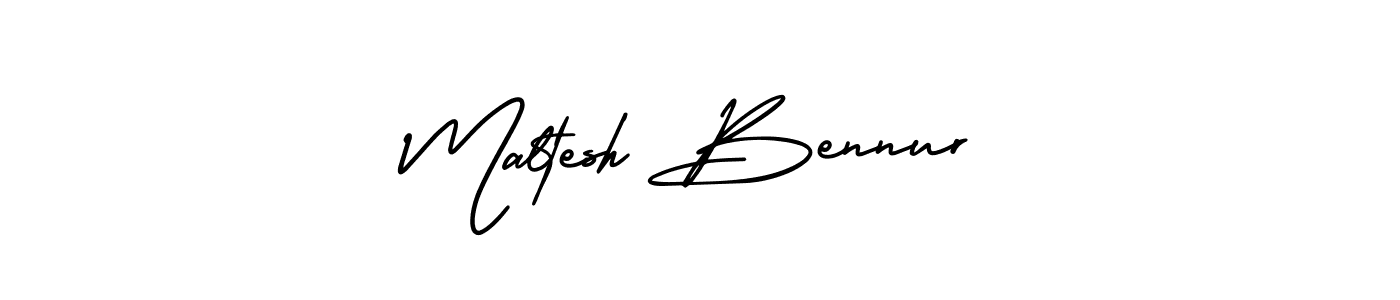 Use a signature maker to create a handwritten signature online. With this signature software, you can design (AmerikaSignatureDemo-Regular) your own signature for name Maltesh Bennur. Maltesh Bennur signature style 3 images and pictures png