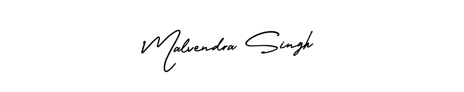 Make a short Malvendra Singh signature style. Manage your documents anywhere anytime using AmerikaSignatureDemo-Regular. Create and add eSignatures, submit forms, share and send files easily. Malvendra Singh signature style 3 images and pictures png