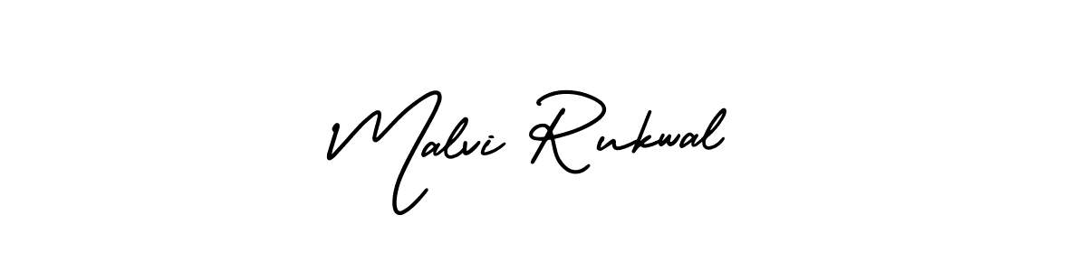 Also You can easily find your signature by using the search form. We will create Malvi Rukwal name handwritten signature images for you free of cost using AmerikaSignatureDemo-Regular sign style. Malvi Rukwal signature style 3 images and pictures png